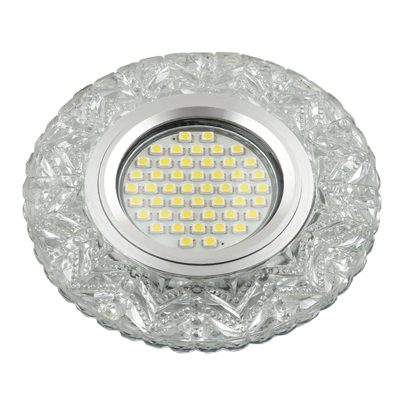 DLS-L146 GU5.3 GLASSY/CLEAR Светильник декоративный встраиваемый, серия Luciole. Без лампы, цоколь G