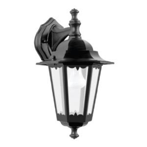 Светильник 6060-02Р садово-парковый шестигранник, 60 Вт, вниз, черный,  в разборе, Ч/Б, TDM