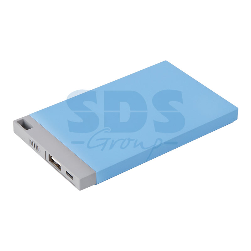 Портативное зарядное устройство Power Bank 4000 mAh USB голубое PROCONNECT