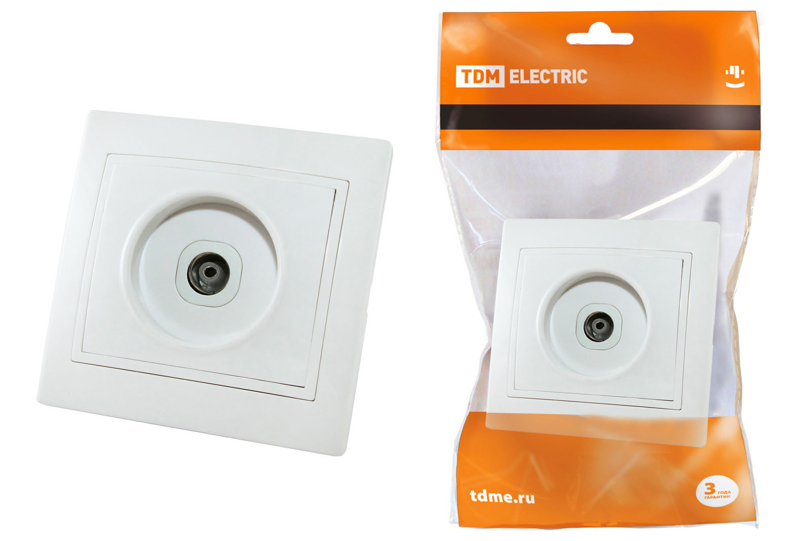 Розетка телевизионная простая (0-2400МГц, мама